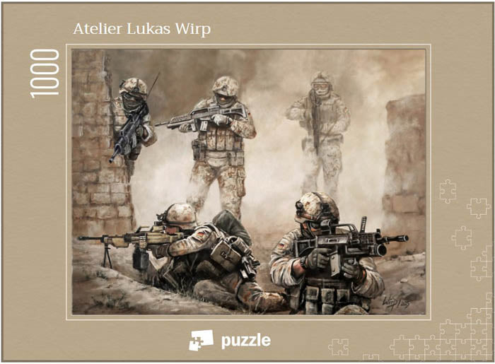 Bundeswehr Afghanistan Gefecht - Puzzle