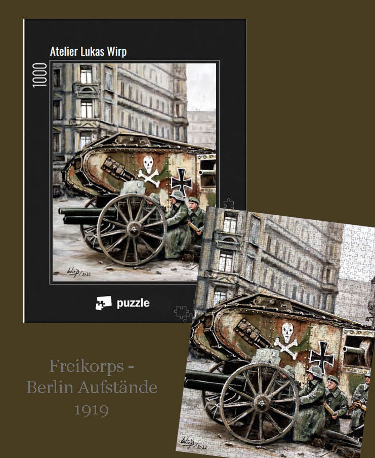 Militär Puzzle Freikorps Kämpfer