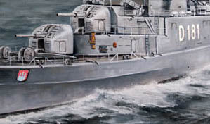 Marine Puzzle Zerstörer D81 Hamburg