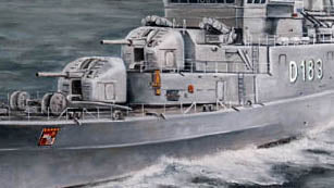 Marine Puzzle Zerstörer D183 Bayern